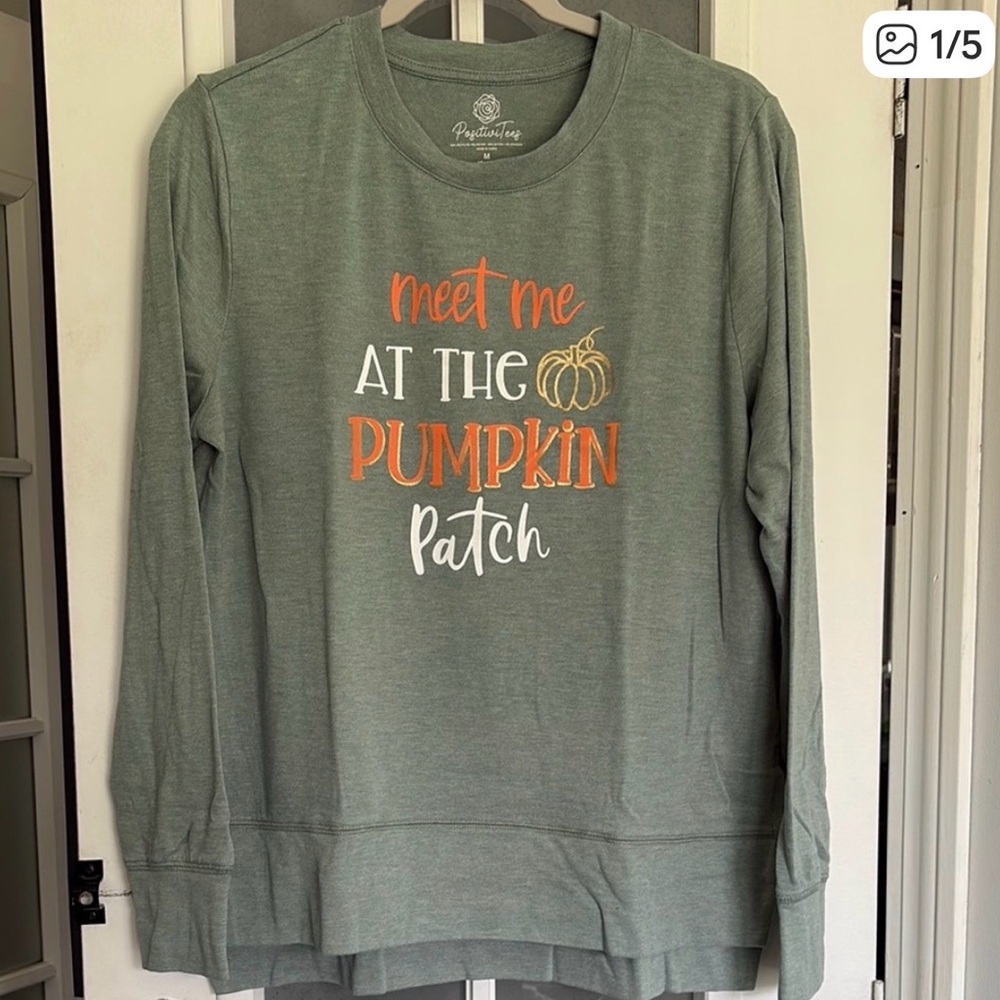 PositiviTees Women’s Sage Long Sleeve Sweatshirt